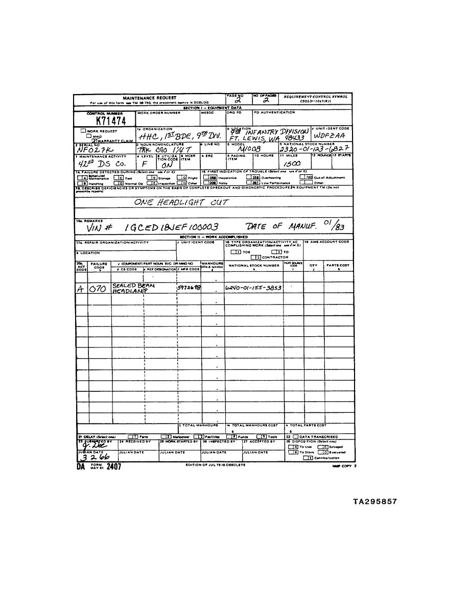 Da Form 2407 Fillable Word Printable Forms Free Online